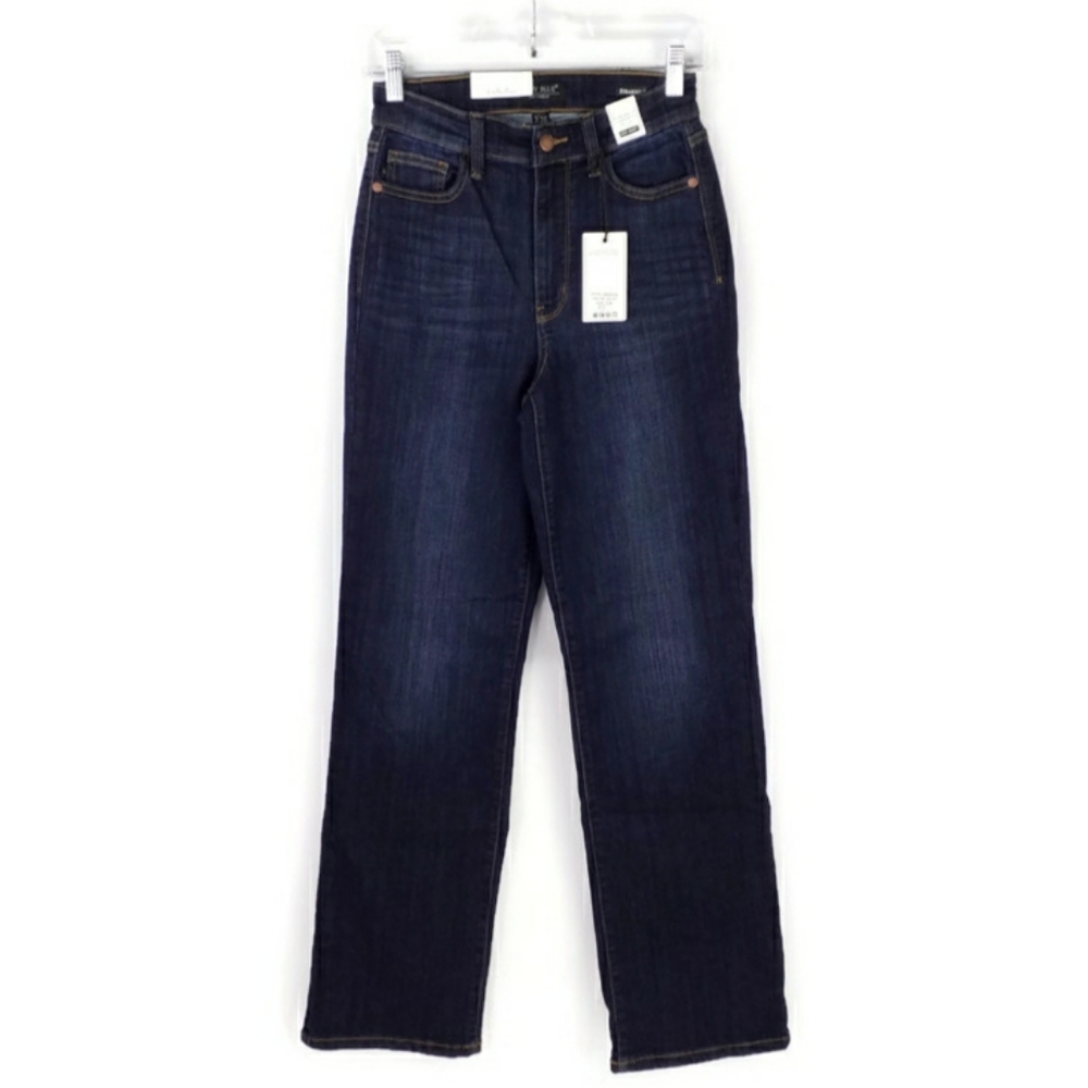 Judy Blue JB82627 Dark Wash High Rise Straight Fit Denim Jeans Womens 26 NWT